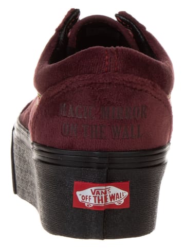 Vans Leren sneakers "Old Skool Stackform" donkerrood