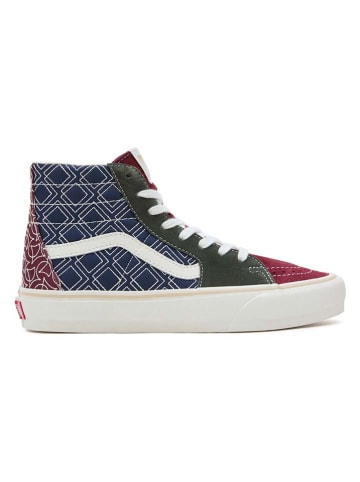 Vans Sneakers "SK8-Hi Tapered" donkerblauw/kaki/rood