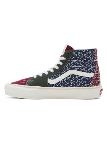 Vans Sneakers "SK8-Hi Tapered" in Dunkelblau/ Khaki/ Rot