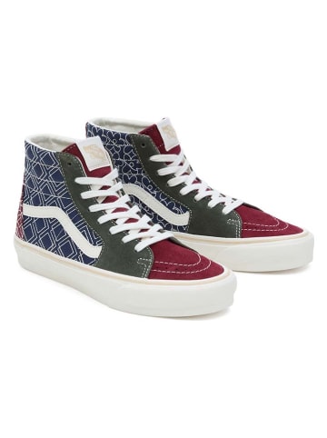 Vans Sneakers "SK8-Hi Tapered" in Dunkelblau/ Khaki/ Rot