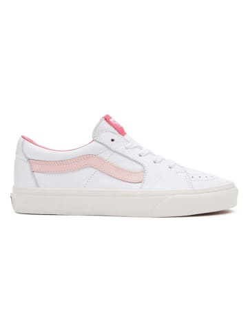 Vans Leder-Sneakers "SK8-Low" in Weiß/ Rosa