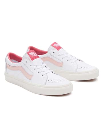 Vans Leren sneakers "SK8-Low" wit/lichtroze