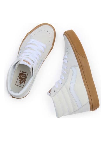 Vans Leder-Sneakers "SK8-Hi" in Creme