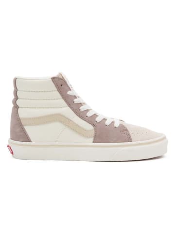 Vans Skórzane sneakersy "SK8-Hi" w kolorze kremowo-brązowym