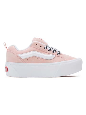 Vans Skórzane sneakersy "Knu Stack" w kolorze jasnoróżowym