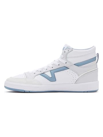 Vans Leder-Sneakers "Lowland Mid CC JMP" in Weiß/ Hellblau