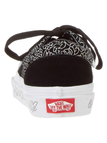 Vans Leder-Sneakers in Schwarz/ Weiß