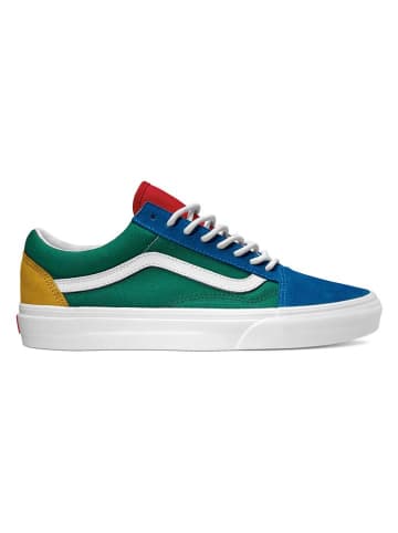 Vans old skool blue yellow green hotsell