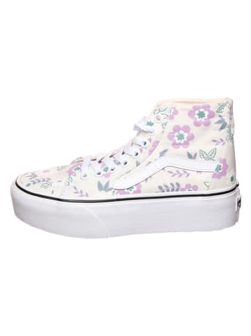 Vans Skórzane sneakersy "SK8" w kolorze białym ze wzorem