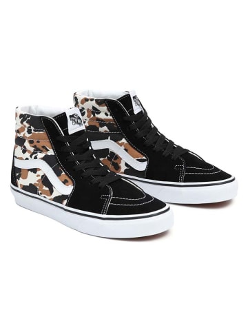 Vans Leder-Sneakers "SK8-Hi" in Schwarz/ Hellbraun