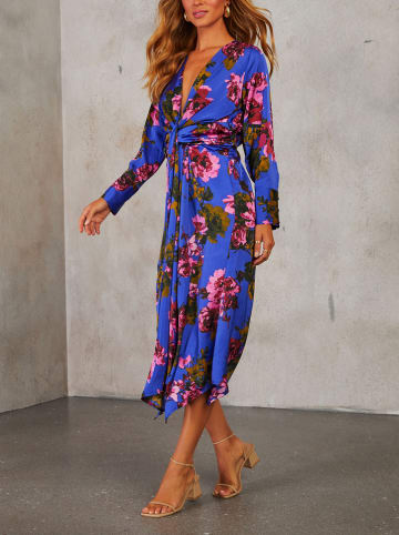 Milan Kiss Kleid in Blau/ Pink