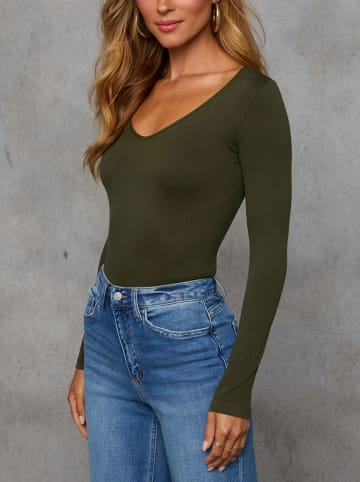 Milan Kiss Bluse in Khaki