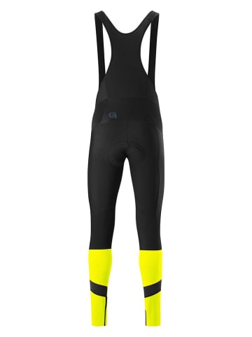 Gonso Softshell-Fahrradleggings "Essential" in Schwarz/ Gelb