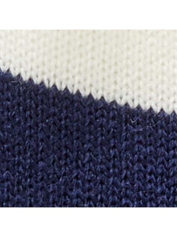 Benetton Czapka beanie w kolorze granatowo-oliwkowo-kremowym