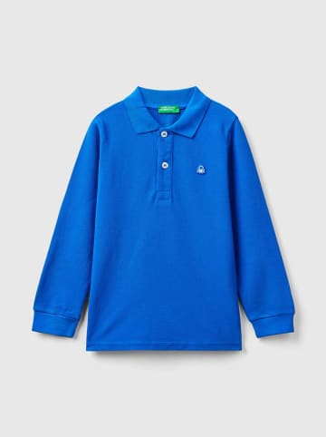 Benetton Koszulka polo w kolorze niebieskim