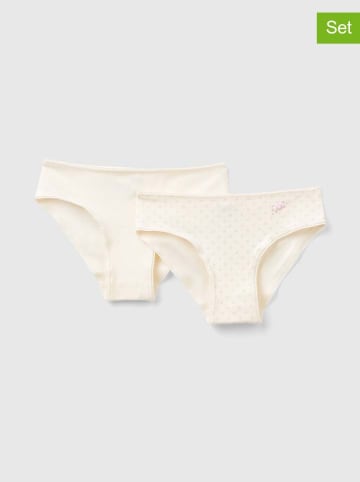 Benetton 2er-Set: Slips in Creme