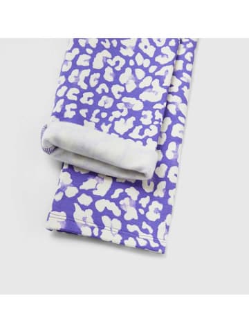 Benetton Legginsy w kolorze biało-fioletowym