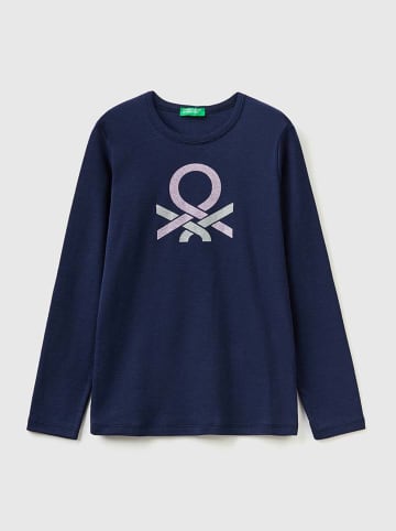 Benetton Longsleeve in Dunkelblau