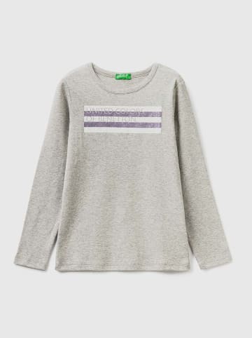 Benetton Longsleeve in Hellgrau