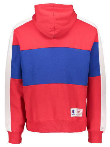 Champion Hoodie in Rot/ Dunkelblau