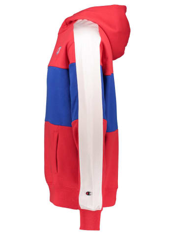 Champion Hoodie in Rot/ Dunkelblau