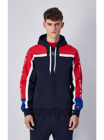 Champion Hoodie in Rot/ Dunkelblau