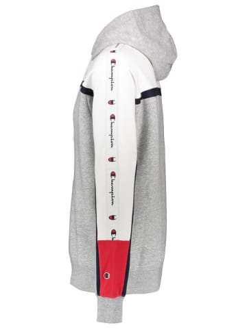 Champion Hoodie in Grau/ Weiß