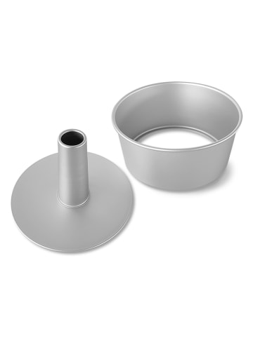 Guardini Forma w kolorze srebrnym do ciasta - wys. 9,5 x Ø 21 cm