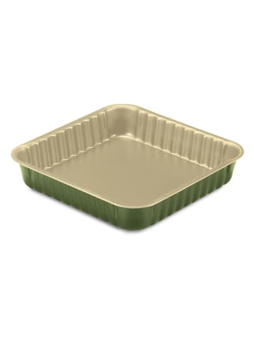 Guardini Vierkanten taartvorm beige/groen - (B)24 x (H)24 x (D)4,5 cm