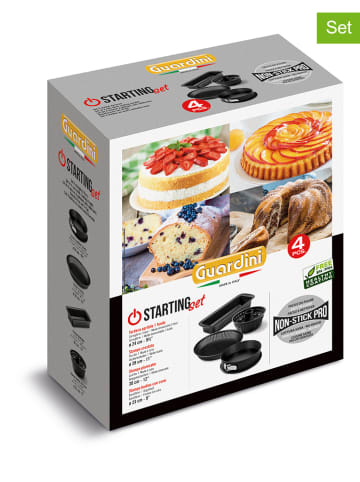 Guardini 4-delige bakvormset zwart