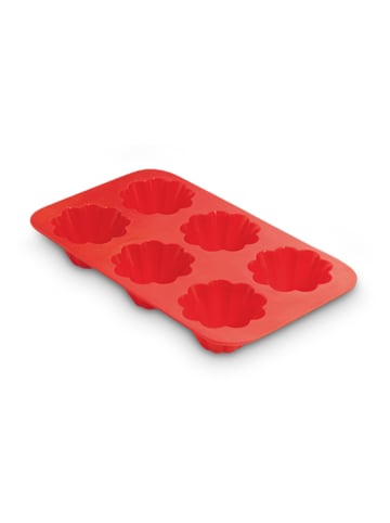 Guardini Siliconen muffinvorm rood - (B)29 x (H)17 x (D)3,5 cm