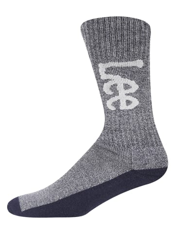 LEE Underwear 3er-Set: Sportsocken "Moar" in Creme/ Grau/ Dunkelblau