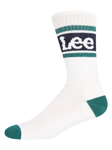 LEE Underwear Skarpety sportowe (3 pary) w kolorze kremowym, zielonym i szarym