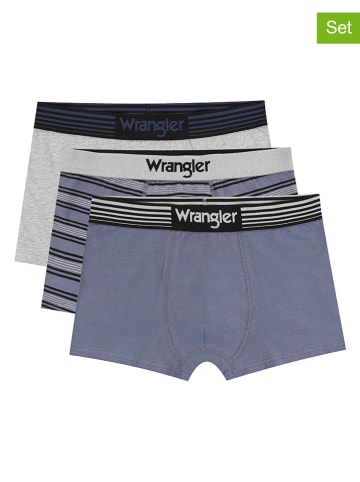 Wrangler Bokserki (3 pary) "Jarman" w kolorze antracytowo-szarym