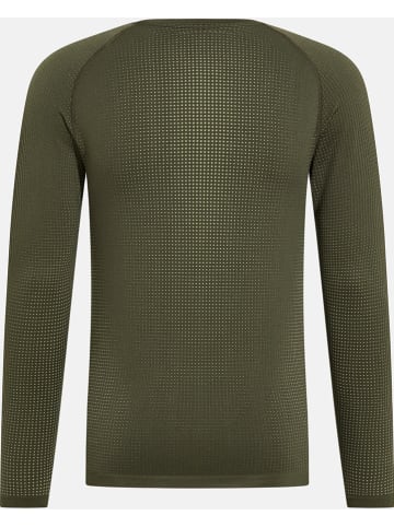 Odlo Podkoszulek funkcyjny "Performance Warm" w kolorze khaki