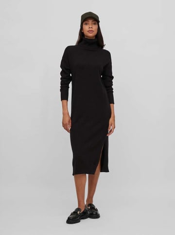 Vila Strickkleid in Schwarz