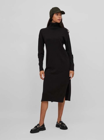 Vila Strickkleid in Schwarz