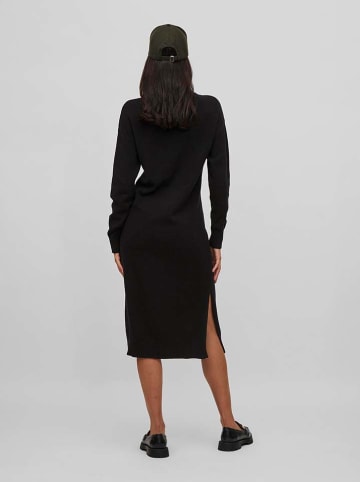 Vila Strickkleid in Schwarz