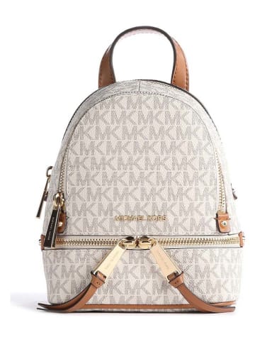Michael Kors Rucksack in Creme/ Hellbraun - (B)16 x (H)20 x (T)8 cm