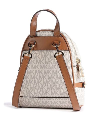 Michael Kors Rucksack in Creme/ Hellbraun - (B)16 x (H)20 x (T)8 cm