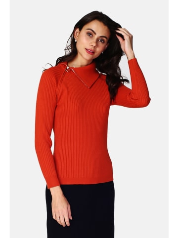ASSUILI Kaschmir-Pullover in Orange