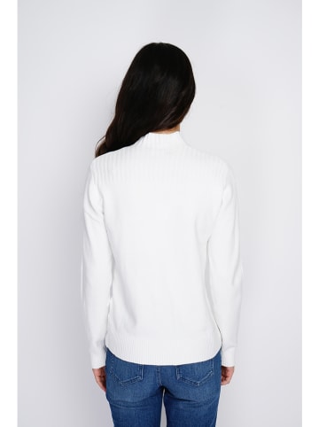 ASSUILI Kaschmir-Pullover in Weiß