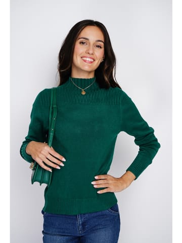 ASSUILI Pullover in Dunkelgrün