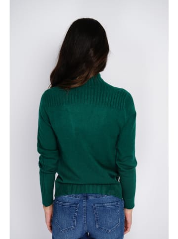 ASSUILI Pullover in Dunkelgrün