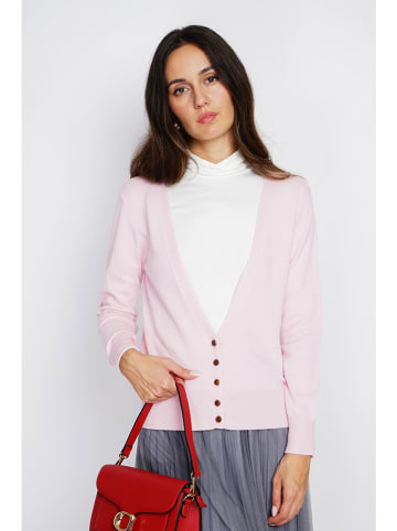 ASSUILI Kaschmir-Cardigan in Rosa