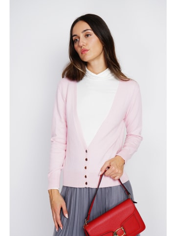ASSUILI Kaschmir-Cardigan in Rosa