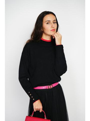 ASSUILI Kaschmir-Pullover in Schwarz