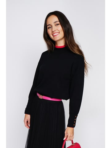 ASSUILI Kaschmir-Pullover in Schwarz