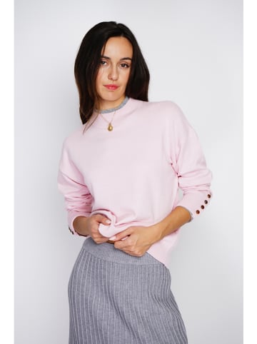 ASSUILI Kaschmir-Pullover in Rosa