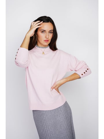 ASSUILI Kaschmir-Pullover in Rosa